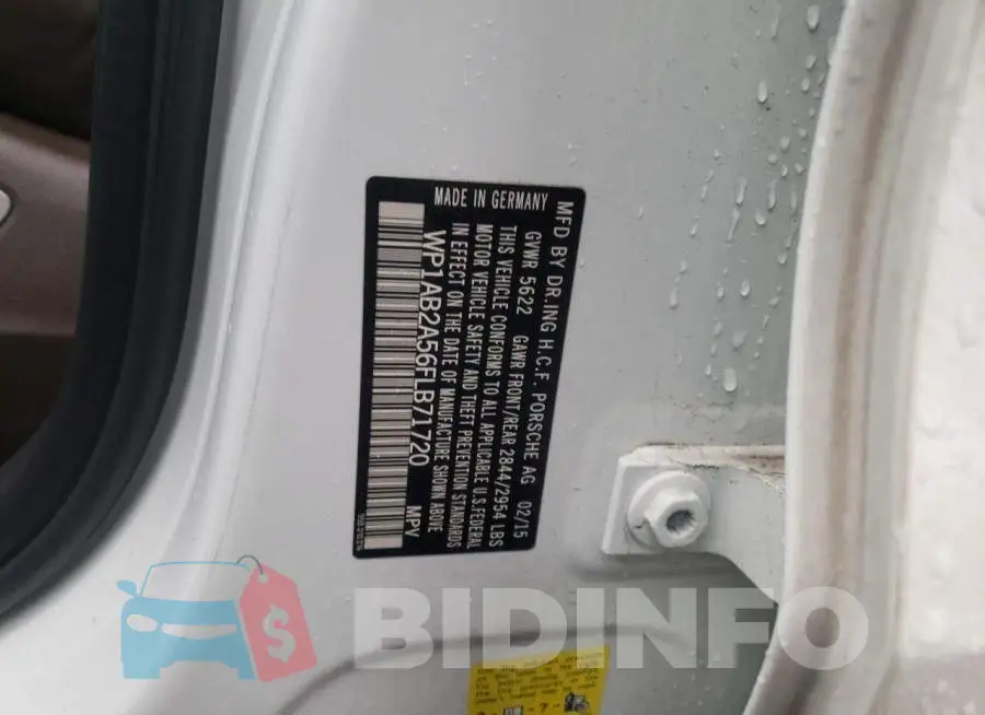 WP1AB2A56FLB71720 Photo# 10