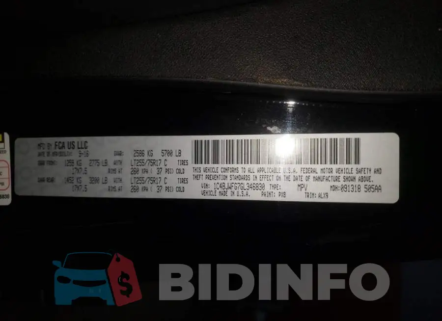 1C4BJWFG7GL346830 Photo# 13