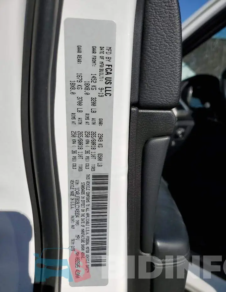 1C4RJFBG9LC149334 Photo# 10