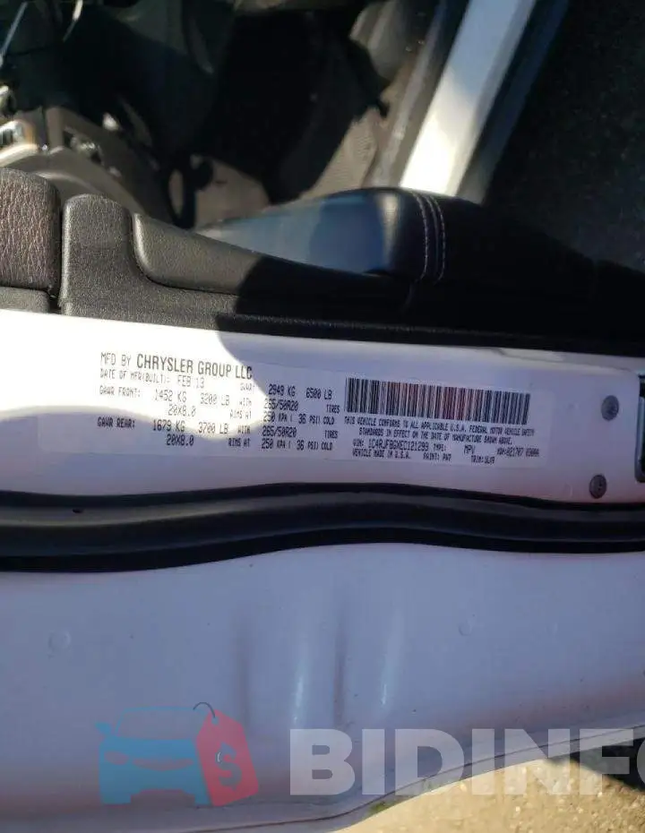 1C4RJFBGXEC121299 Photo# 14