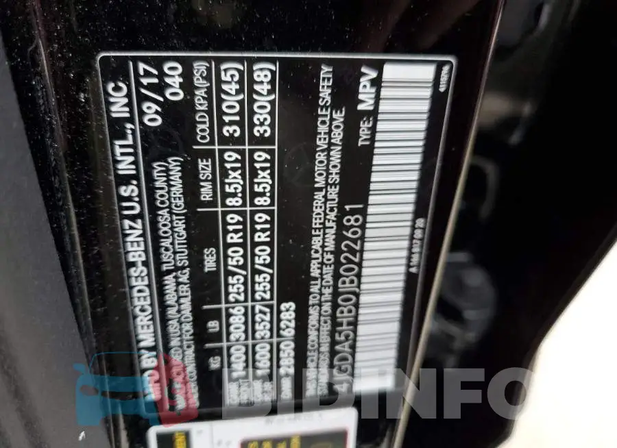 4JGDA5HB0JB022681 Photo# 12