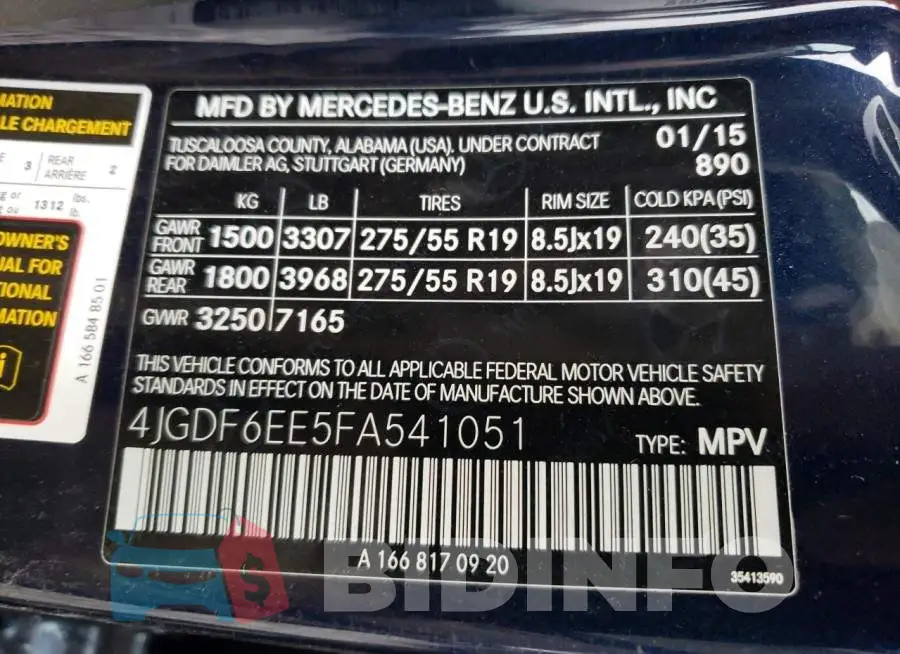 4JGDF6EE5FA541051 Photo# 13