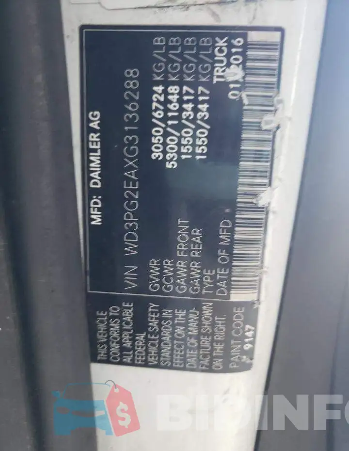 WD3PG2EAXG3136288 Photo# 10