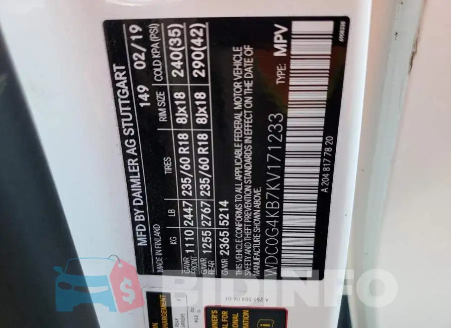 WDC0G4KB7KV171233 Photo# 10