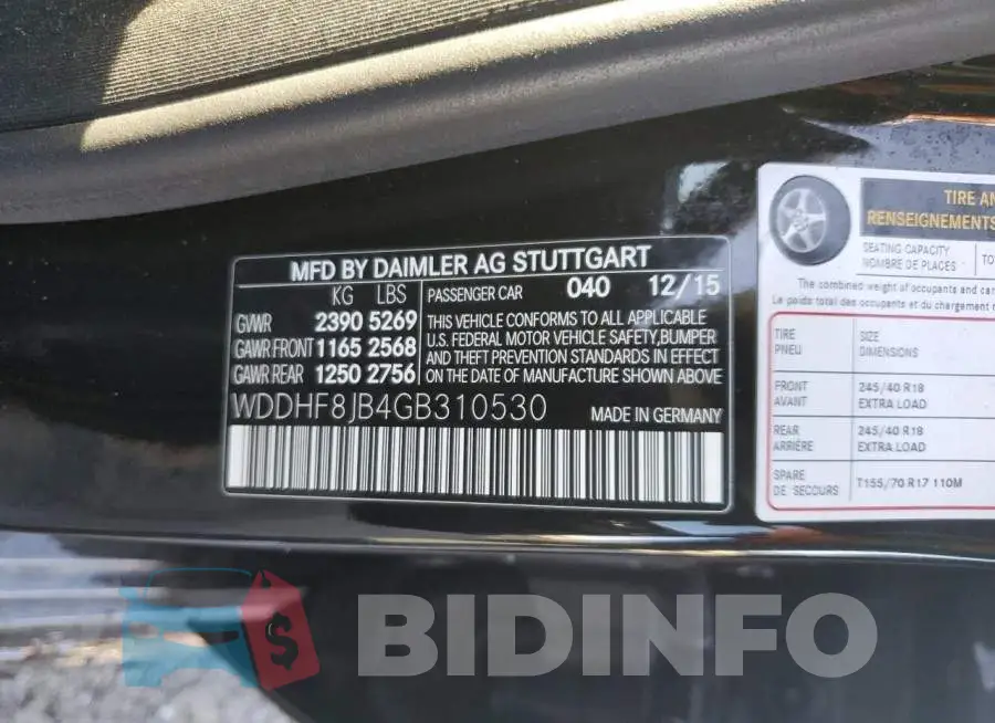 WDDHF8JB4GB310530 Photo# 12