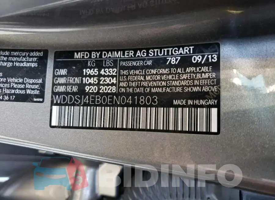 WDDSJ4EB0EN041803 Photo# 12