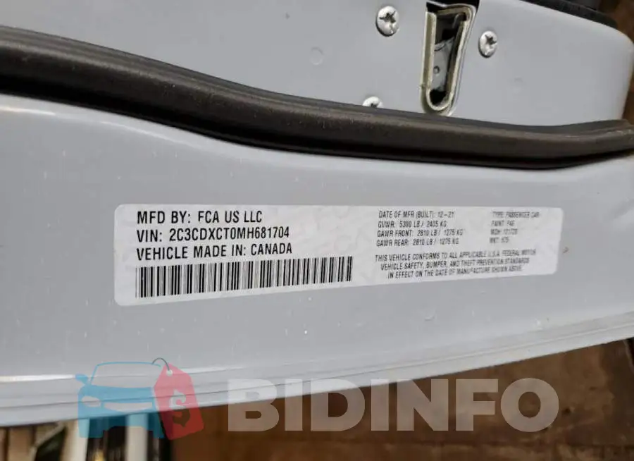 2C3CDXCT0MH681704 Photo# 10