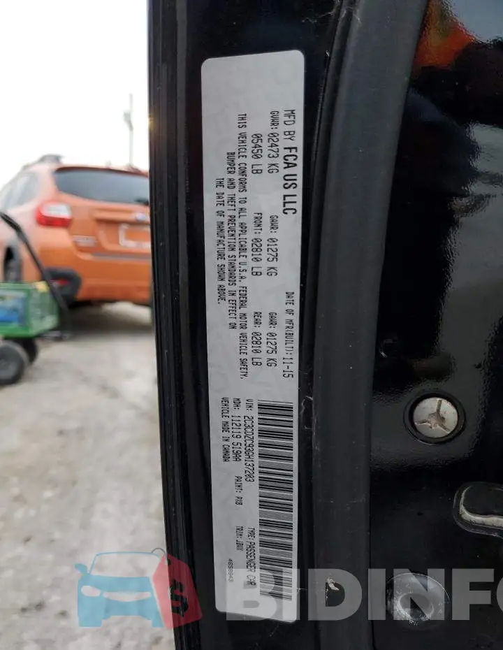 2C3CDZC93GH137203 Photo# 12