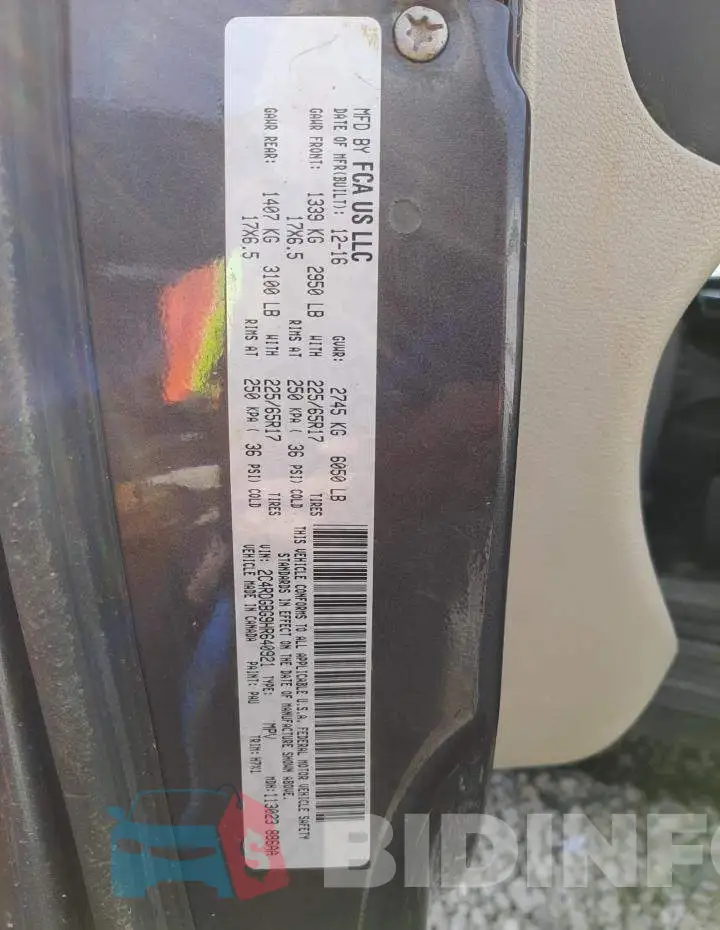 2C4RDGBG9HR640921 Photo# 13