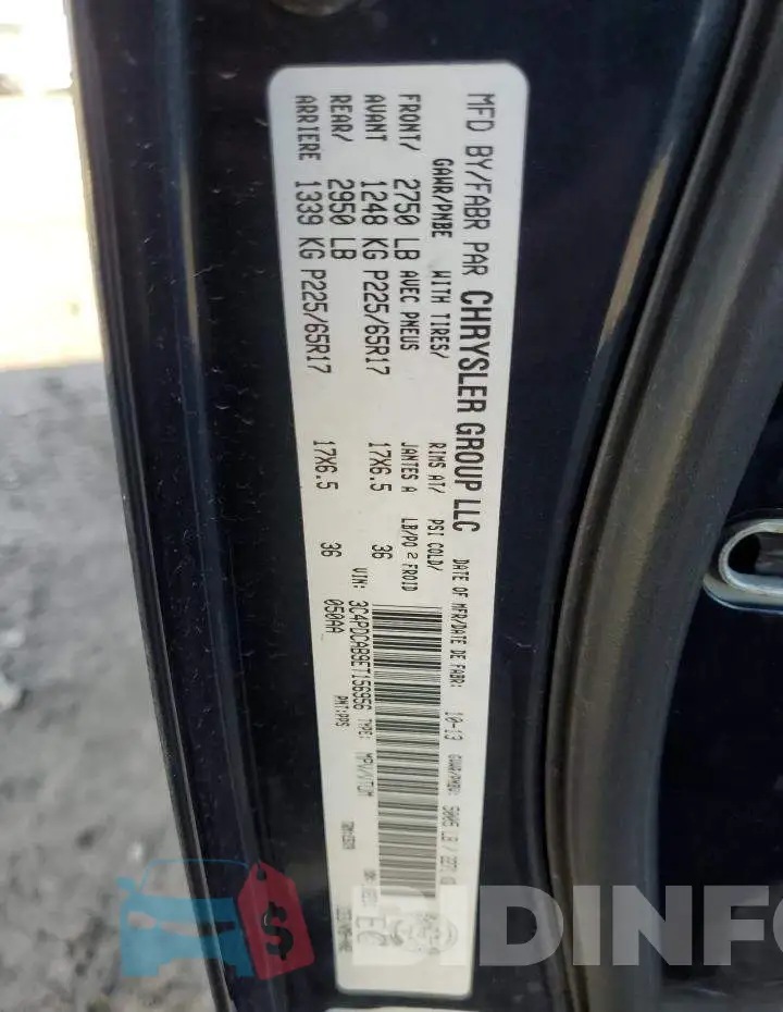 3C4PDCAB9ET156956 Photo# 13