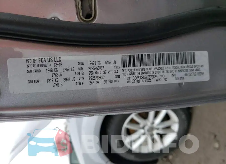 3C4PDCBG9HT572634 Photo# 13