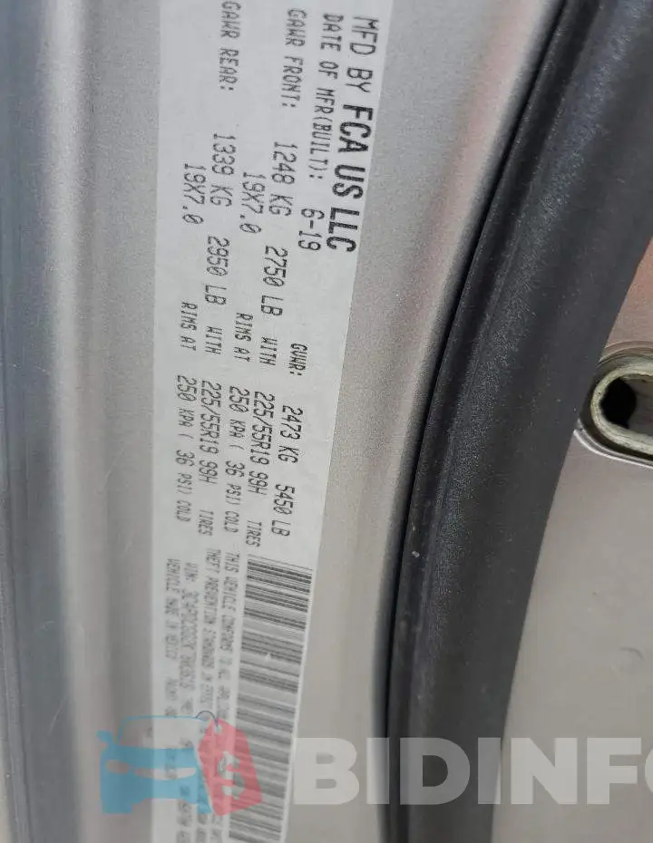 3C4PDCGG2KT803616 Photo# 14