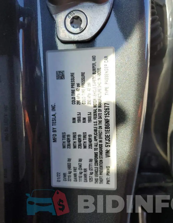 5YJ3E1EB6NF152677 Photo# 12