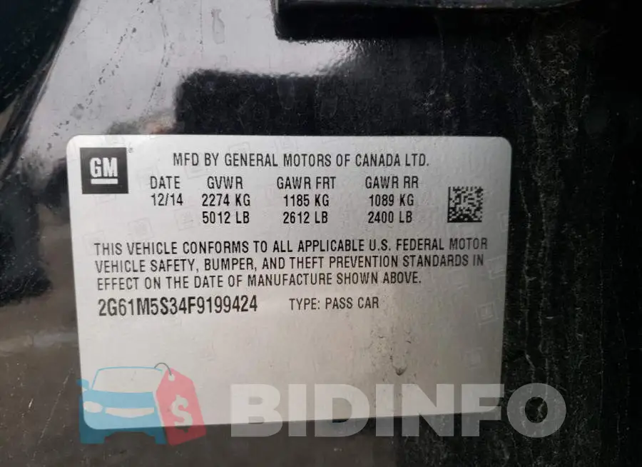 2G61M5S34F9199424 Photo# 10
