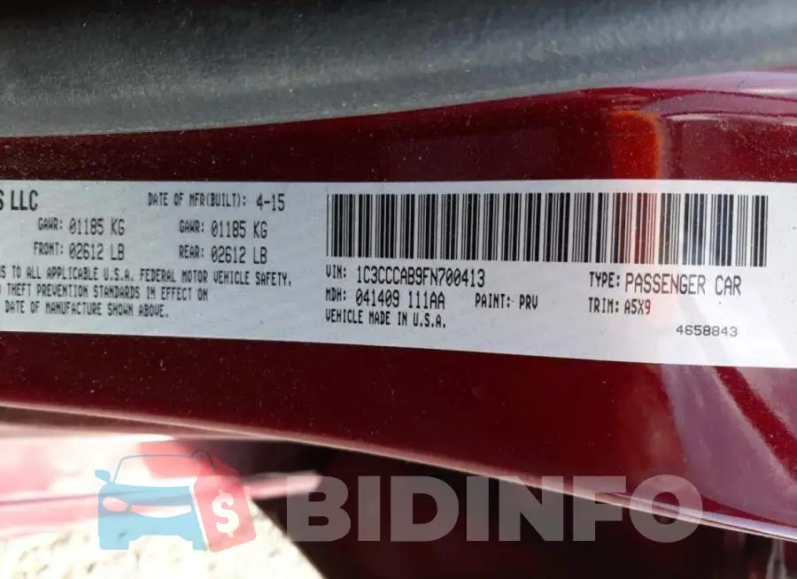 1C3CCCAB9FN700413 Photo# 10