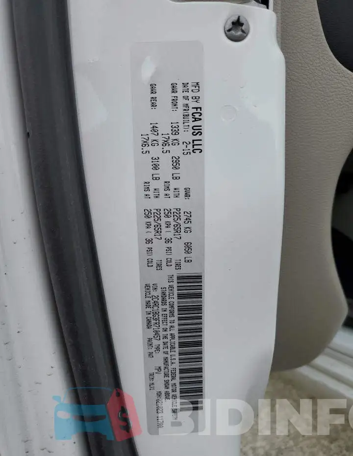2C4RC1BG3FR710457 Photo# 13