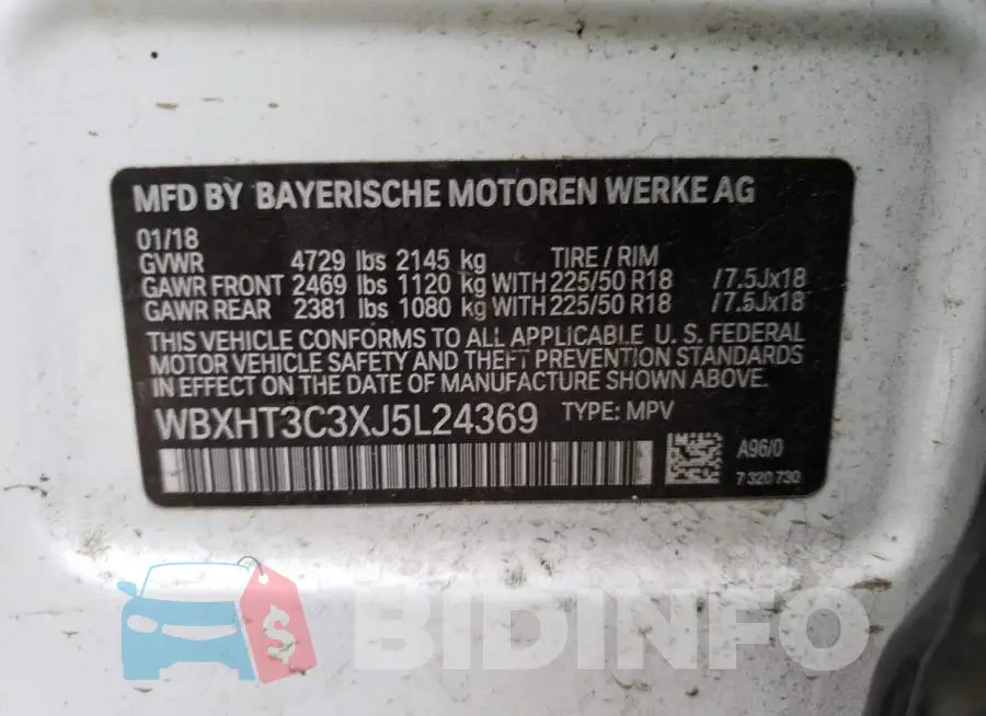 WBXHT3C3XJ5L24369 Photo# 12