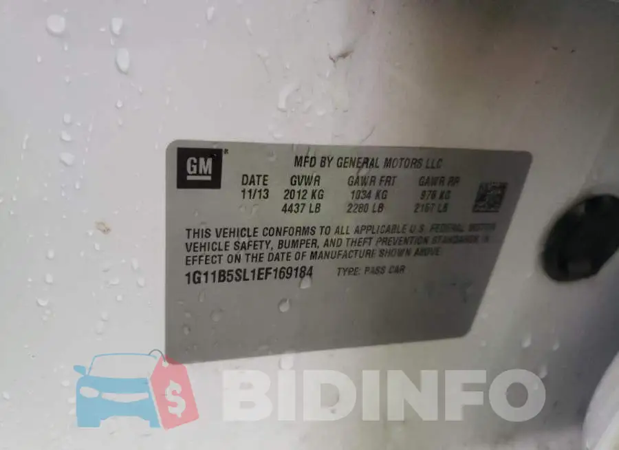 1G11B5SL1EF169184 Photo# 10