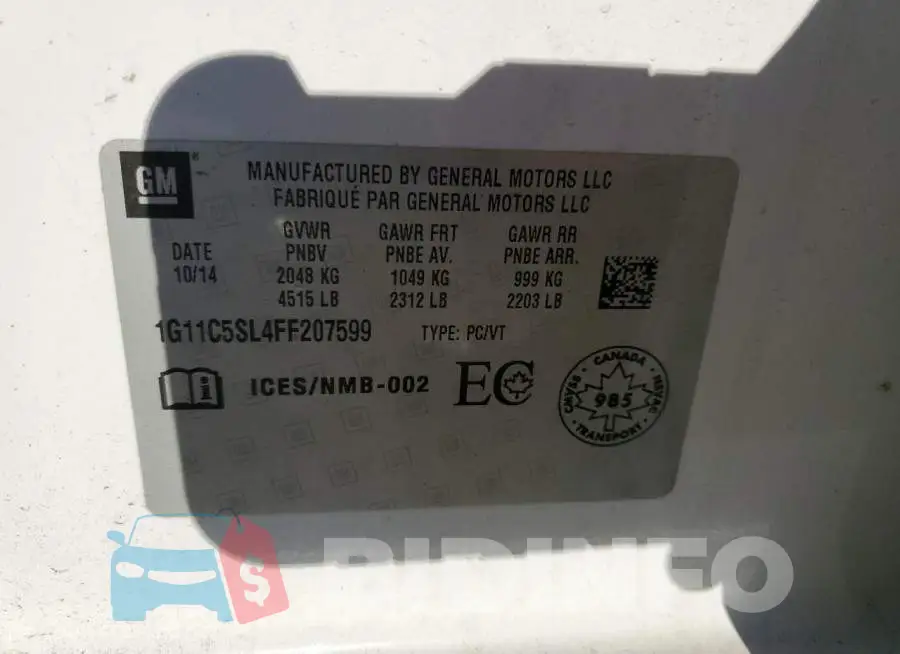 1G11C5SL4FF207599 Photo# 10