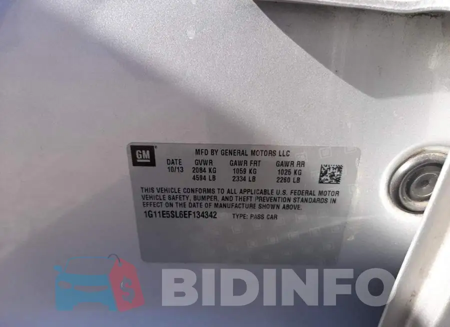 1G11E5SL6EF134342 Photo# 12