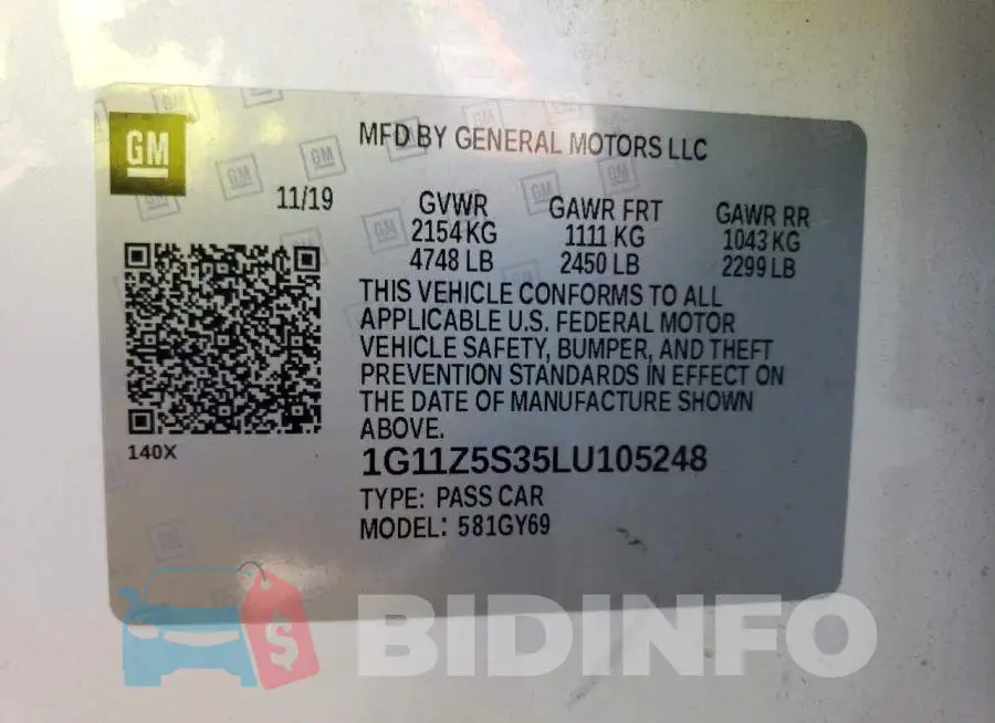 1G11Z5S35LU105248 Photo# 10