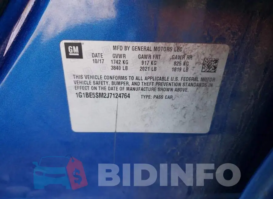 1G1BE5SM2J7124764 Photo# 12