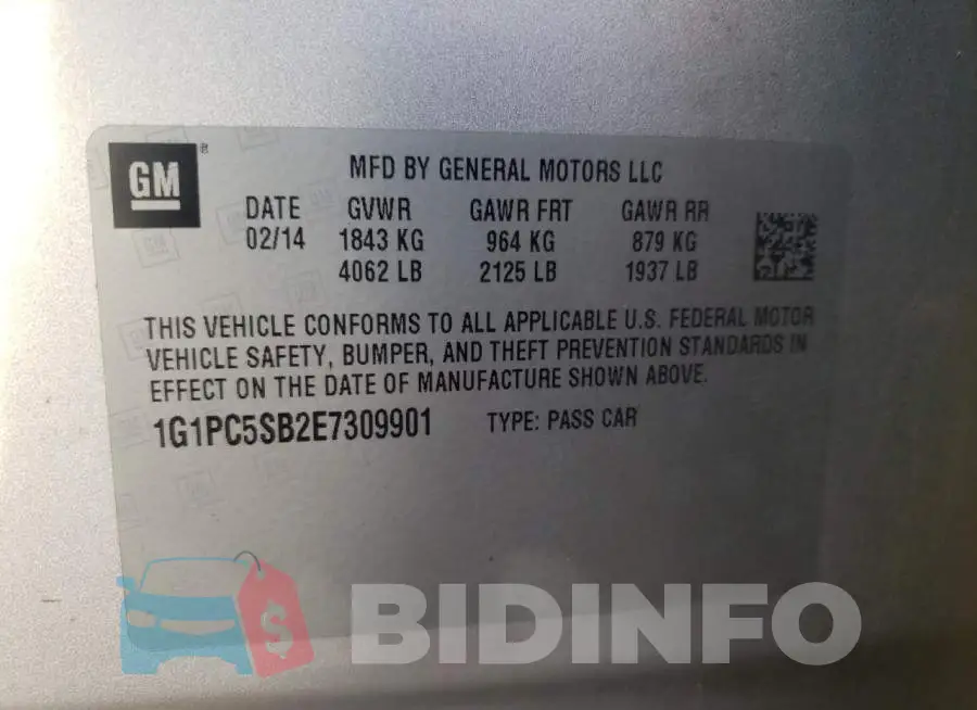 1G1PC5SB2E7309901 Photo# 12