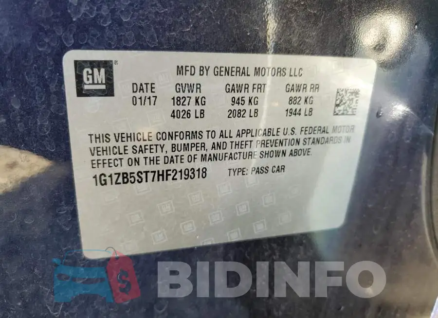 1G1ZB5ST7HF219318 Photo# 12
