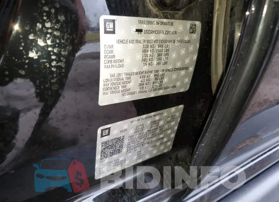 1GCRYCEF0LZ201606 Photo# 12