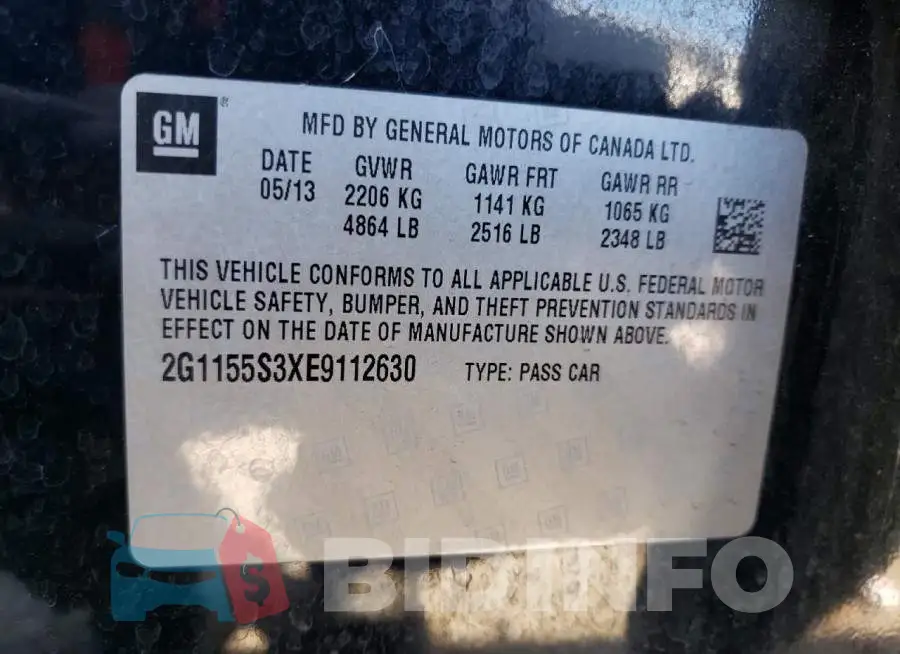 2G1155S3XE9112630 Photo# 13