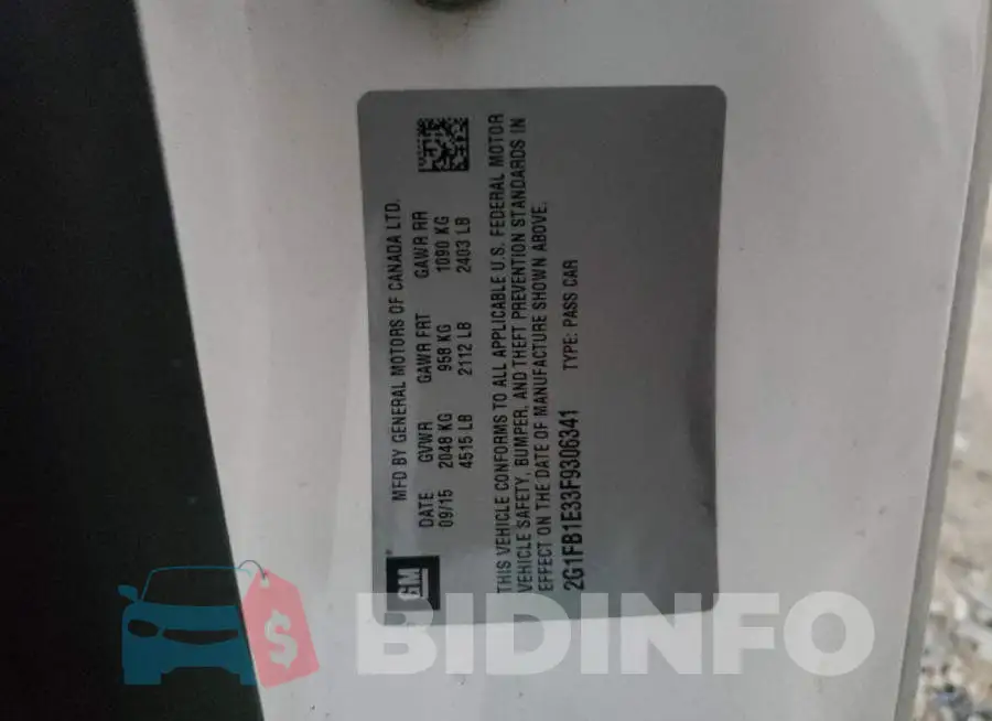 2G1FB1E33F9306341 Photo# 12