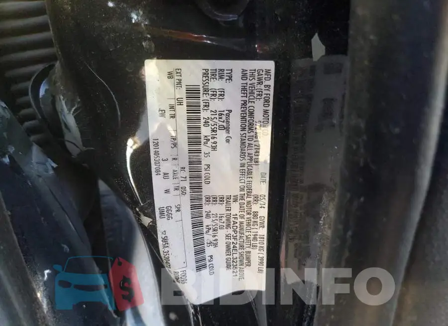 1FADP3F24EL323521 Photo# 12