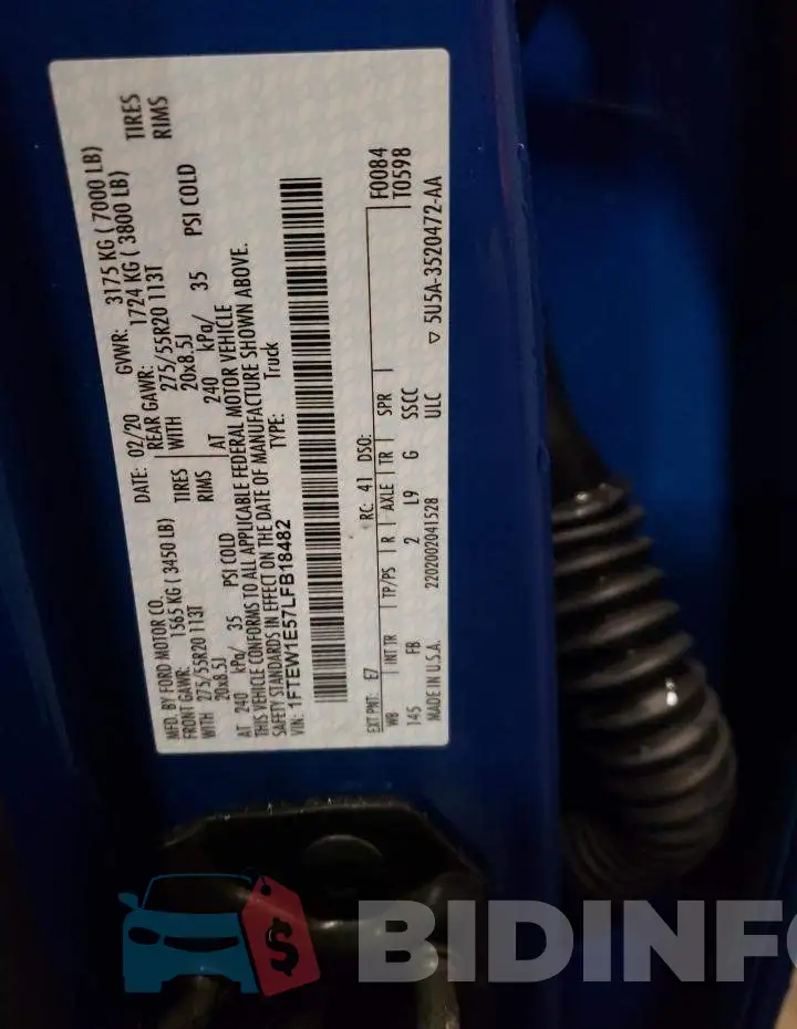 1FTEW1E57LFB18482 Photo# 13