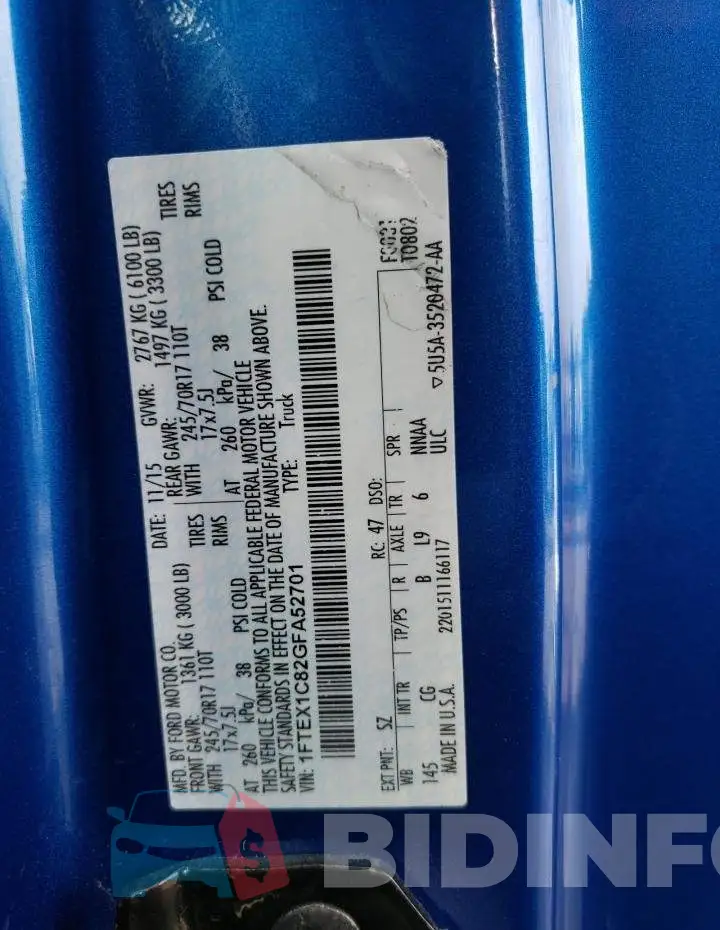1FTEX1C82GFA52701 Photo# 10