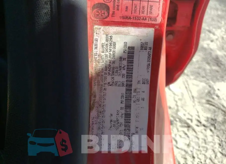 3FADP4EJ0FM196295 Photo# 10