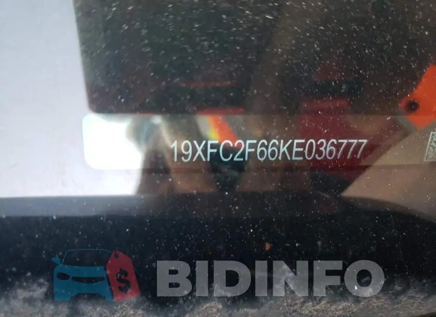 19XFC2F66KE036777 Photo# 10