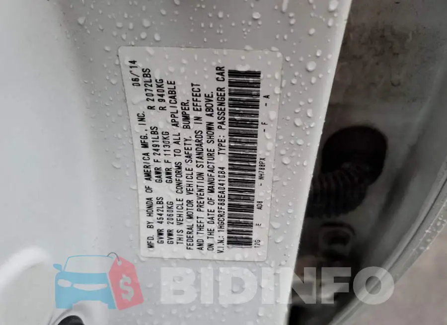 1HGCR3F89EA041084 Photo# 10