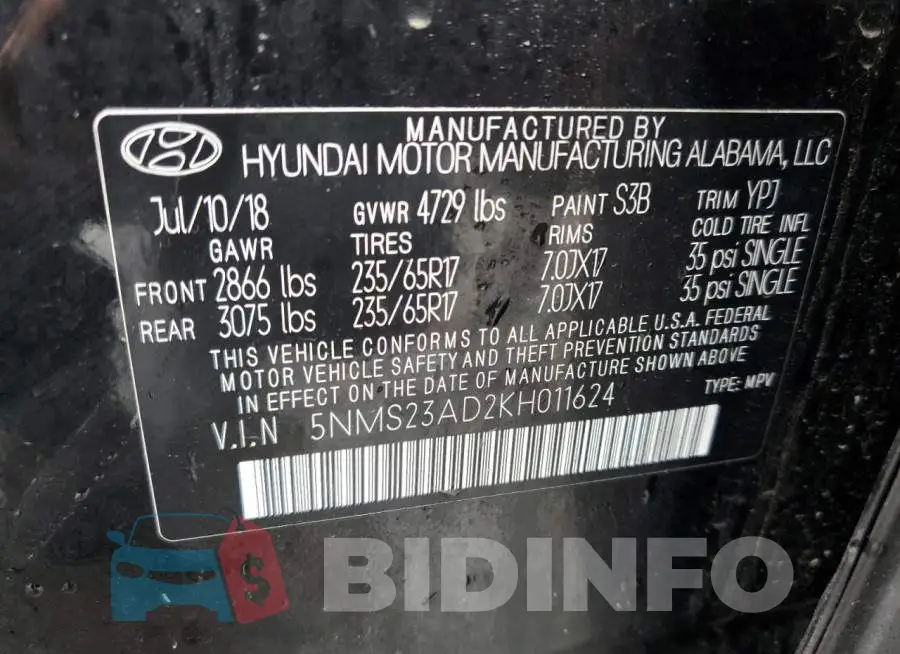 5NMS23AD2KH011624 Photo# 13