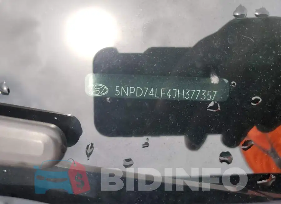 5NPD74LF4JH377357 Photo# 10