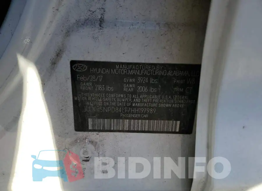 5NPD84LF7HH197989 Photo# 10