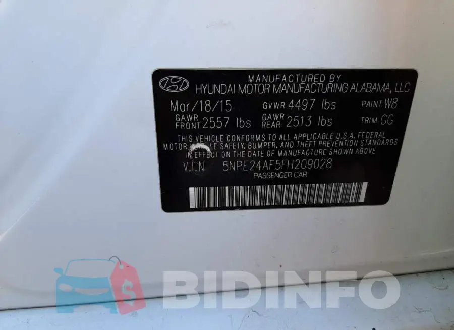 5NPE24AF5FH209028 Photo# 10