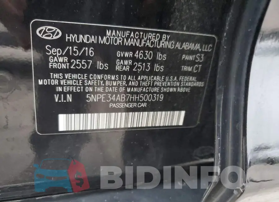 5NPE34AB7HH500319 Photo# 12