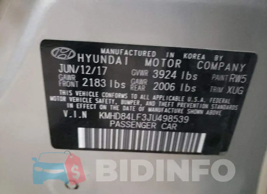 KMHD84LF3JU498539 Photo# 10