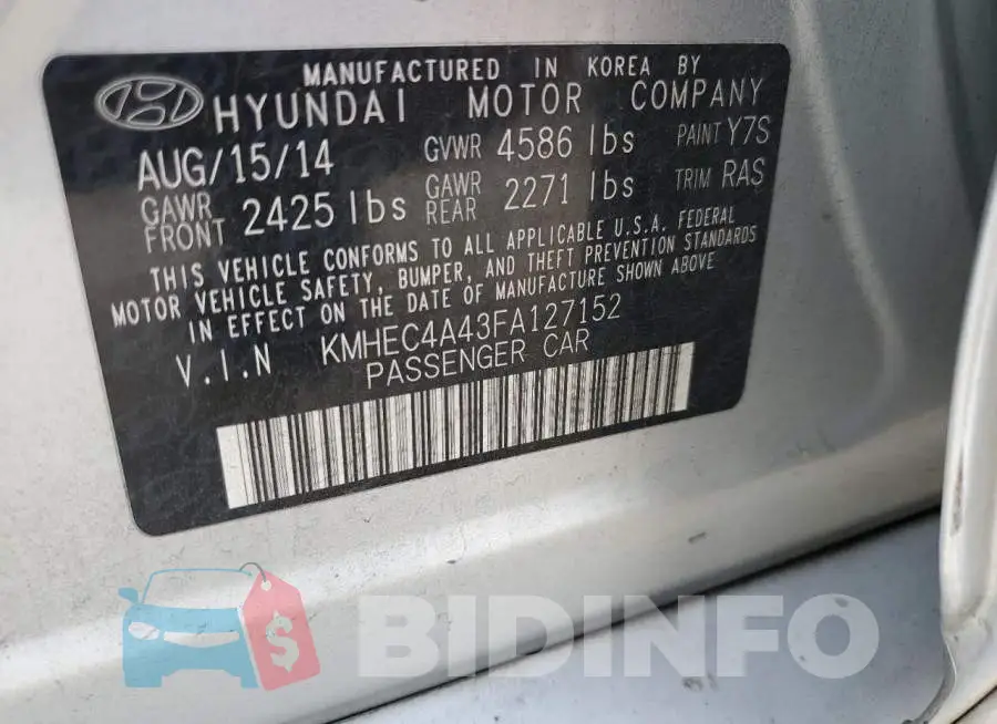 KMHEC4A43FA127152 Photo# 12