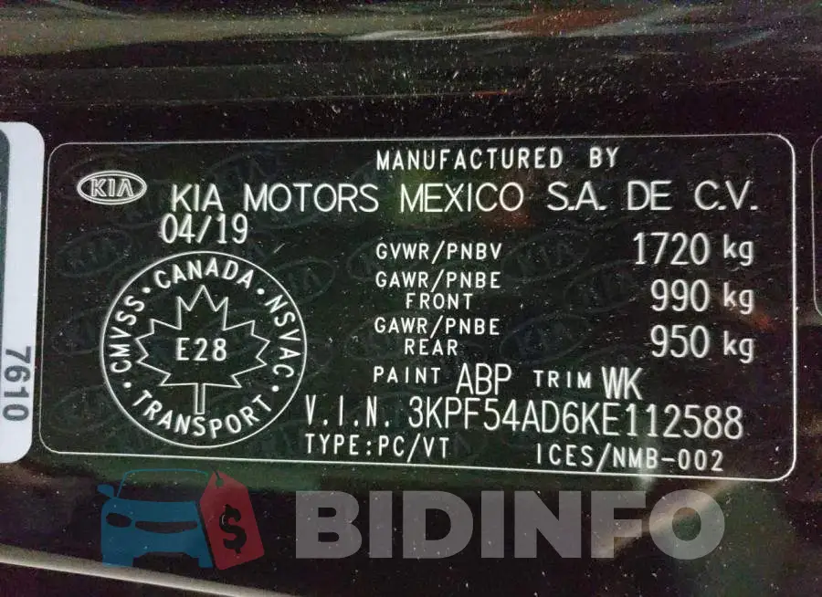 3KPF54AD6KE112588 Photo# 12