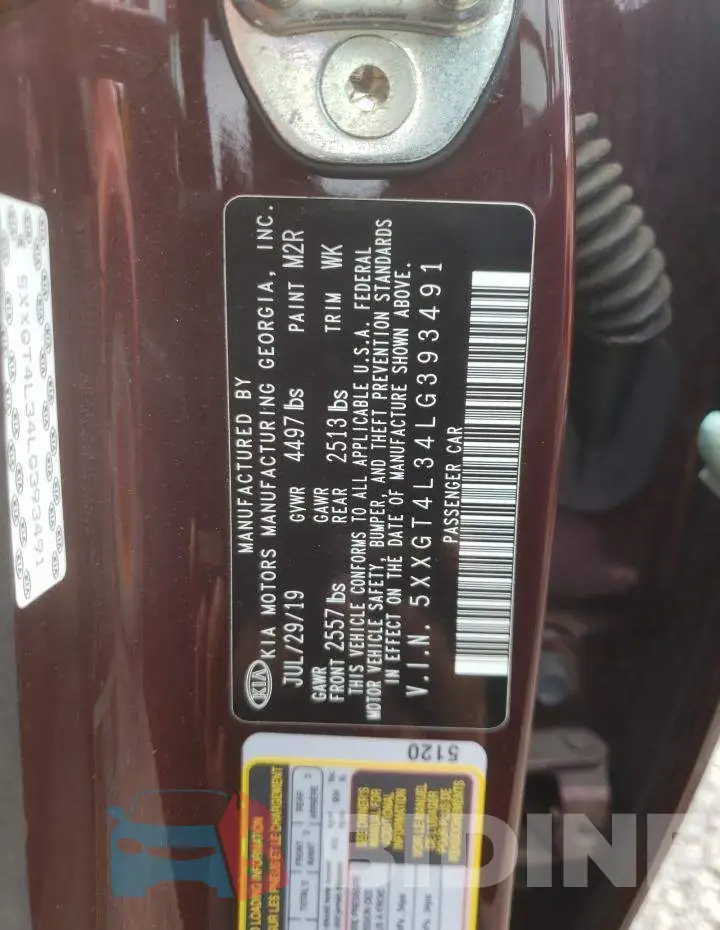 5XXGT4L34LG393491 Photo# 13
