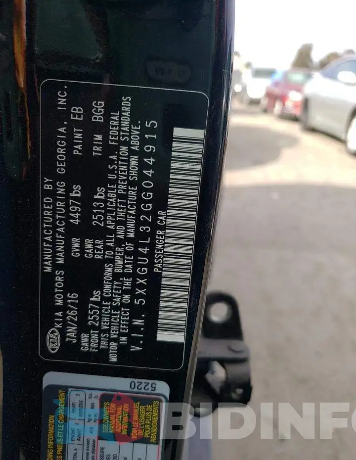 5XXGU4L32GG044915 Photo# 13