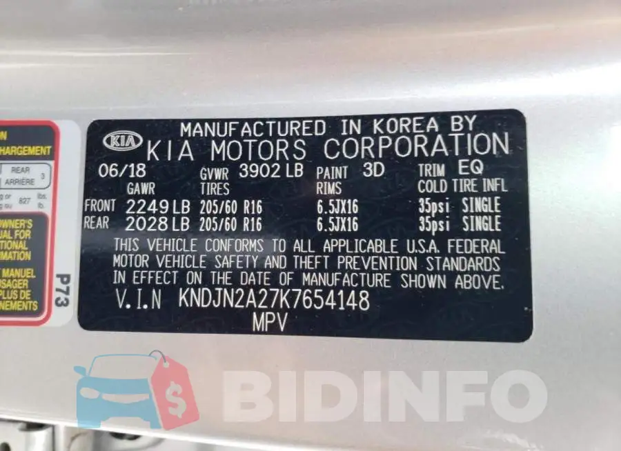 KNDJN2A27K7654148 Photo# 10