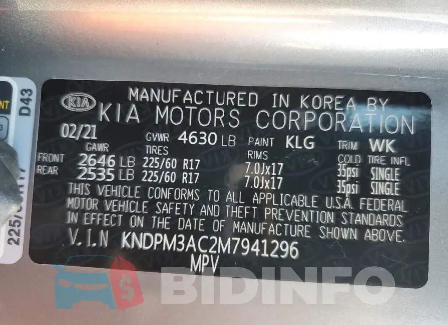 KNDPM3AC2M7941296 Photo# 10