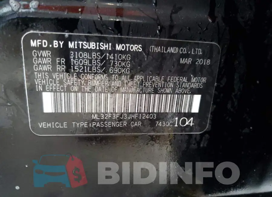 ML32F3FJ3JHF12403 Photo# 13